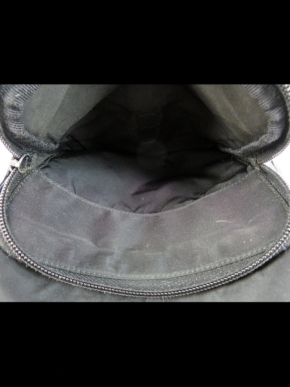 Prada Black Nylon Messenger Bag with Front Buckle